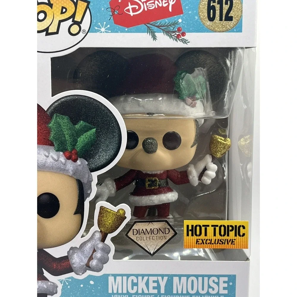 Holiday Mickey Mouse Disney Diamond Collection Hot Topic Exclusive Funko Pop 612
